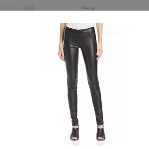 THEORY leather leggings